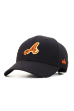 "A " EMBROIDERED CLASSIC CAP – BLACK - Image 2